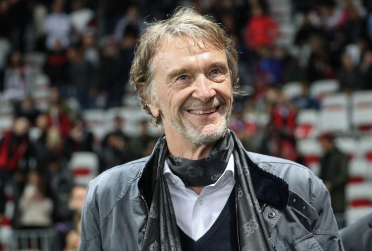 British INEOS Group chairman Sir Jim Ratcliffe looks on prior to the French L1 football match between OGC Nice (OGCN) and Paris Saint-Germain (PSG)...