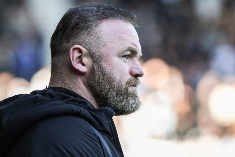 Wayne Rooney, manager of Derby County during the Sky Bet Championship match between Derby County and Coventry City at the Pride Park, Derby on Satu...