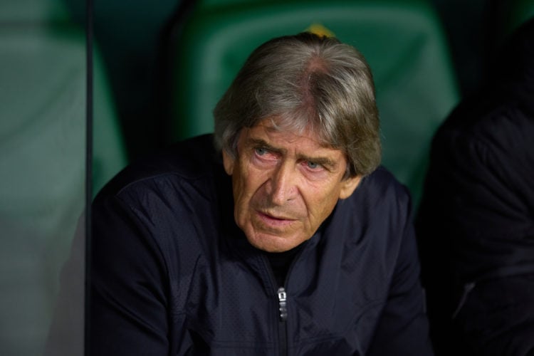 Manuel Pellegrini, manager of Real Betis looks on during the LaLiga Santander match between Real Betis and Real Madrid CF at Estadio Benito Villama...