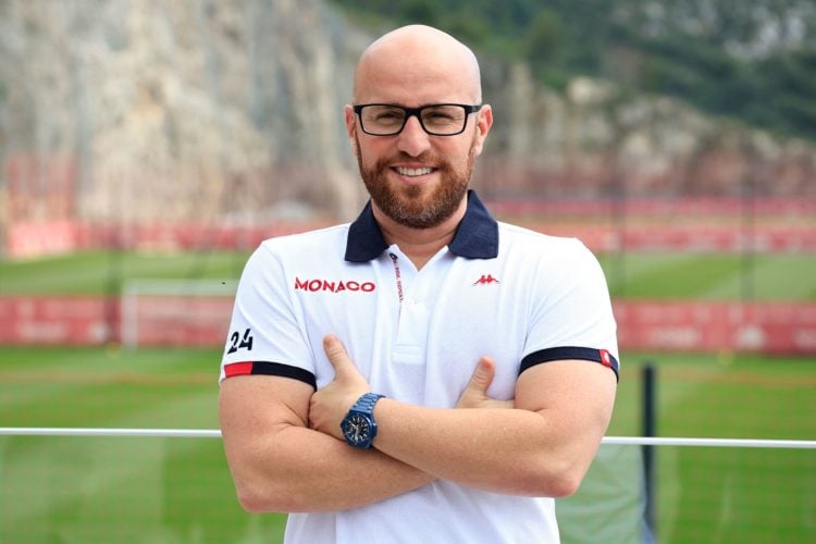 Monaco's Brazilian team director Thiago Scuro poses at "Performance center" in La Turbie, near Monaco, on July 6, 2023. (Photo by Valery HACHE / AFP)