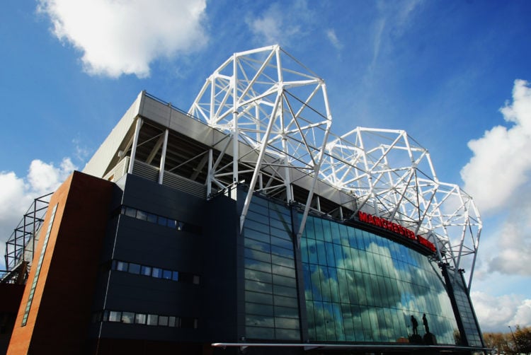 General View of Old Trafford, home of Manchester United, during the FA Barclaycard Premiership match on October 26, 2002 between Manchester United ...