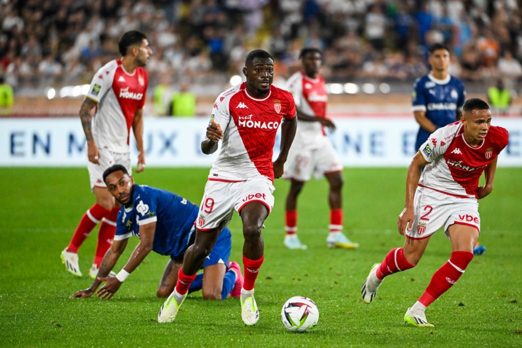 Youssouf FOFANA and VANDERSON of Monaco during the Ligue 1 Uber Eats match between Association Sportive de Monaco Football Club and Olympique de Ma...