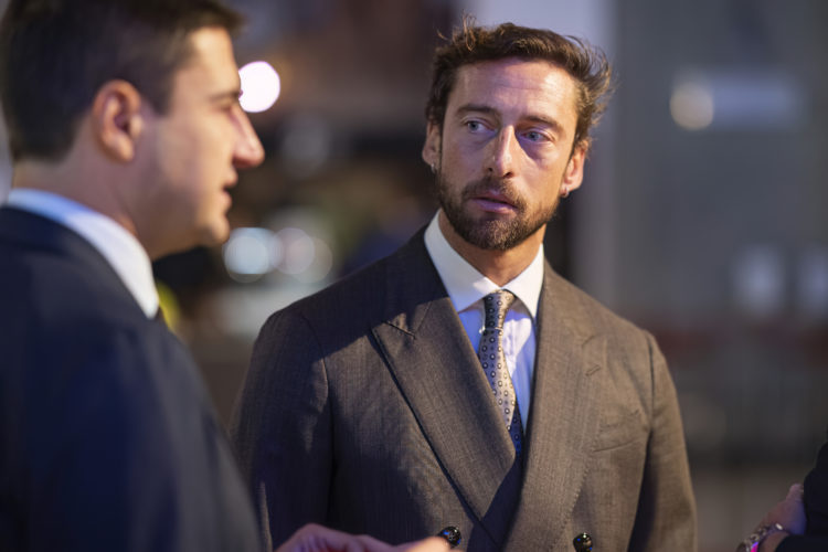 Former Juventus football player Claudio Marchisio attends a Charity brunch and auction at Mole Antonelliana during the Nitto ATP Finals 2023 on Nov...