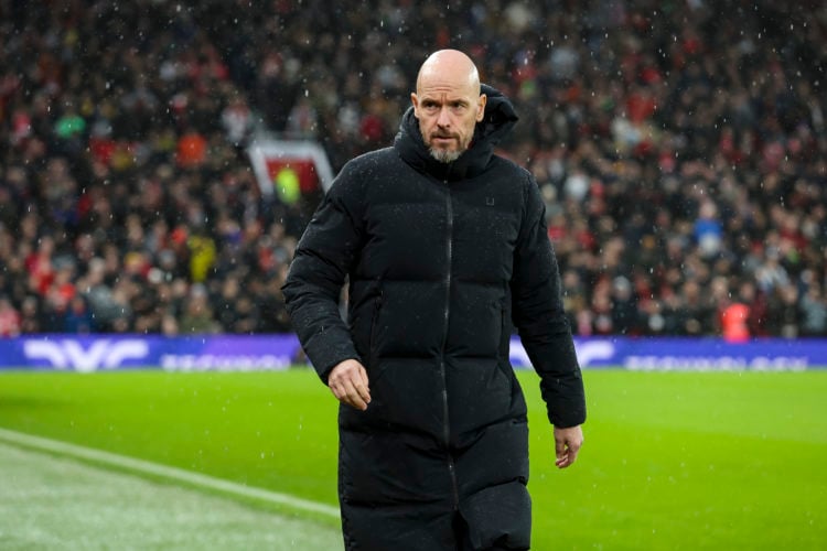 Head Coach Erik ten Hag of Manchester United during the Premier League match between Manchester United and AFC Bournemouth at Old Trafford on Decem...