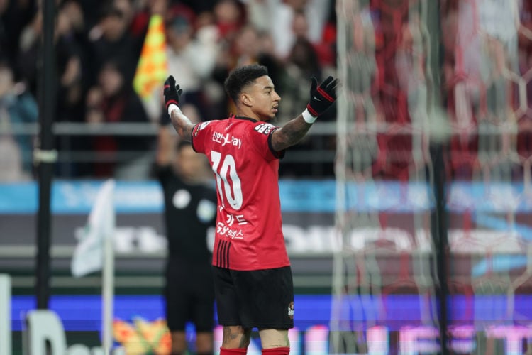 Jesse Lingard in action during the K-league game between Seoul FC v Jeju United  on March 17, 2024 in Seoul, South Korea.