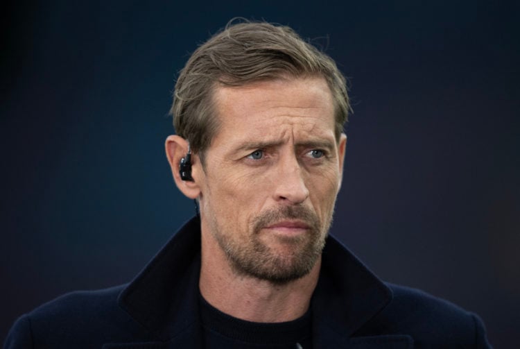 TNT Sports Pundit Peter Crouch prior to the UEFA Europa Conference League 2023/24 Semi-Final first leg match between Aston Villa and Olympiacos FC ...