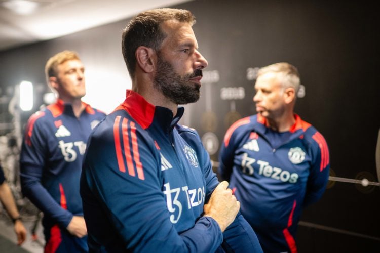 Assistant manager Ruud van Nistelrooy of Manchester United waits in the tunnel ahead of the pre-season friendly match between Rosenborg and Manches...