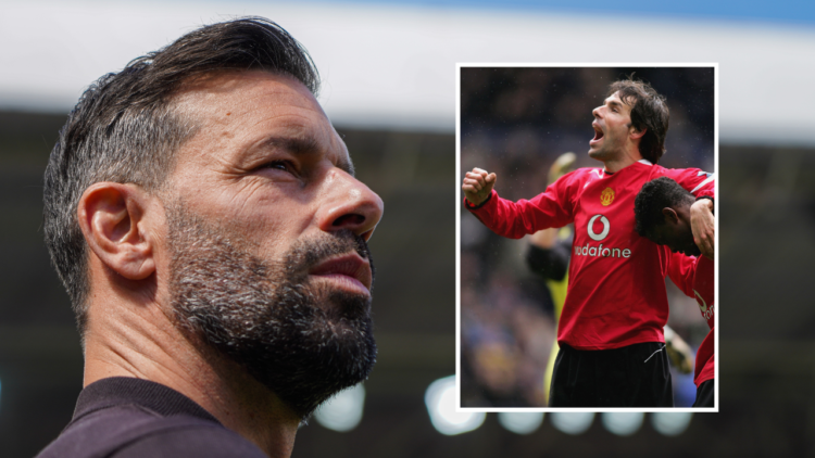 Former head coach Ruud van Nistelrooy of PSV looks on during the Eredivisie match between PSV and SC Heerenveen at the Philips Stadion on May 21, 2...